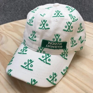 North Dakota Zephyr Baseball Cap Mens White One Size Adjustable Embroidered Logo - Picture 1 of 11