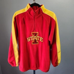 Majestic Collegiate Iowa State Cyclones Half Zip Fleecepullover Oberteil rot Herren M - Bild 1 von 10