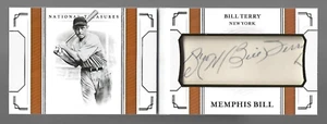Bill Terry 2019 Panini National Treasures Cut Signature Booklets Auto 7/10 - Picture 1 of 5