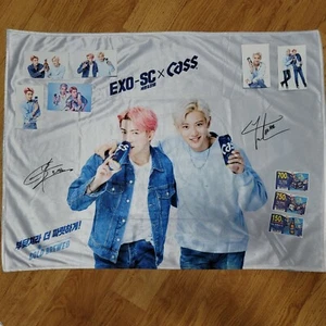 EXO SC X CASS official gift set photocard blanket chanyeol sehun exo-sc - Picture 1 of 14