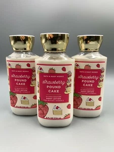Bath & Body Works Strawberry Pound Cake Body Lotion S/3 8 oz #371 - Picture 1 of 1