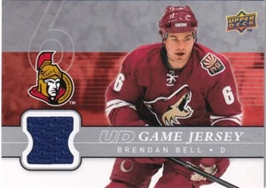 08-09 CAMISETA UD GAME CUBIERTA SUPERIOR - BRENDAN BELL #GJ-BE OTTAWA SENATORS - Imagen 1 de 1