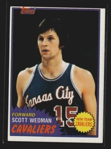 1981-82 Topps Cavaliers Basketball Card #19 Scott Wedman - Picture 1 of 2