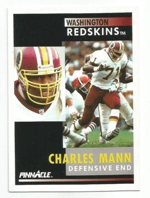 CHARLES MANN 1991 BOWMAN CARD NEAR MINT+ CONDITION WASHINGTON REDSKINS - Image 1 of 2