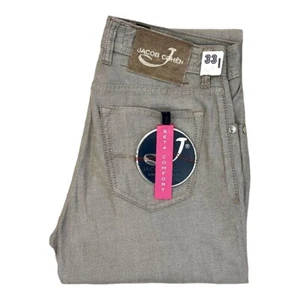 Pantalón vaquero hombre JACOB COHEN J688 SETA COMFORT beige marrón algodón seda ¡NUEVO! - Imagen 1 de 14