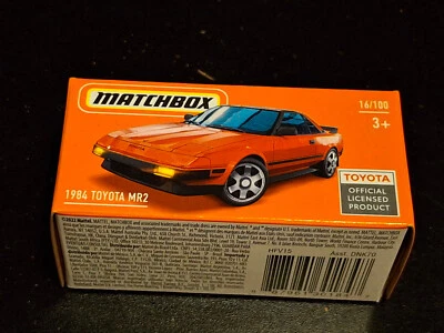 Matchbox Power Grabs: 1984 Toyota MR2 rot OVP - Bild 1 von 2