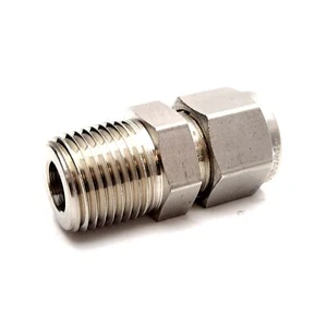 Swagelok SS-810-1-8 Male Adapter, 1/2 in. Tube, 1/2 in. Male NPT, 7700psig - Picture 1 of 4