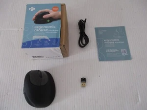 R-Go HE Ergo Vertical Mouse Größe M rechts Maus ergonomisch kabellos schwarz- - Bild 1 von 10