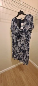 Michael Kors Palm Georgette Cutout Dress - Picture 1 of 5