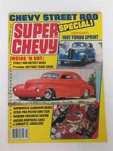 Revista Super Chevy febrero 1987 Turbo Sprint - sedán 1933 - cupé 1938 - Imagen 1 de 2