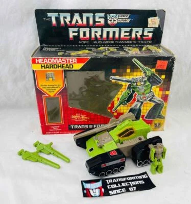 Transformers Original G1 1987 Headmaster Hardhead Complete/ Box Very Nice - Image 1 of 4