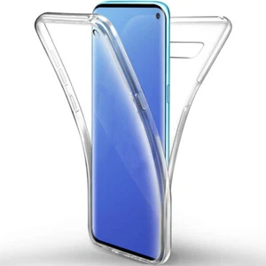 Für Samsung S25 S24 FE S23 S22 S21 Ultra A56 360° Hybrid Clear Case Full Cover - Bild 1 von 15