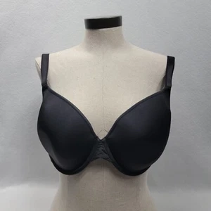 Panache Porcelain Elan 2-1 Bra 30G Black Full Coverage Molded Cups Underwire EUC - Picture 1 of 20