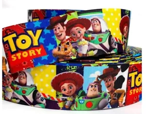 GROSGRAIN RIBBON 5/8", 7/8", 1.5" & 3" in Toy Story Cartoon T3Y Printed BULK - Picture 1 of 2