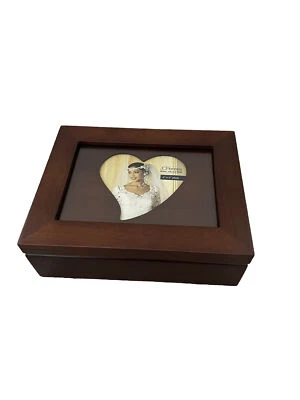 Фотобокс Memories JCPenney домашняя коллекция ореховое дерево сердце НОВЫЙ в коробке винтажный - Изображение 1 из 4