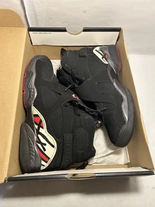 Nike Air Jordan 8 VIII Retro Playoff GS sz 6.5Y  305368-061 Black Red - Picture 1 of 19
