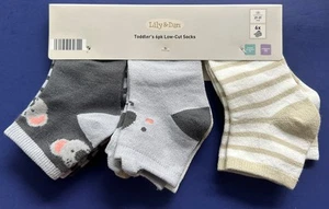π¨ CUTE KOALA BEAR Lily & Dan 6 PK Toddler  Socks SZ 2T-3T π¨ - Picture 1 of 11