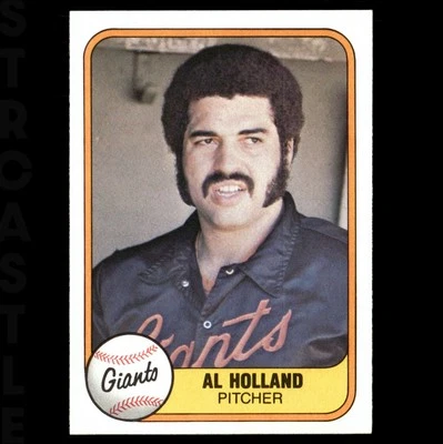 1981 Fleer - Al Holland #445 (RC) San Francisco Giants ⚾ Baseball Card - Image 1 of 3