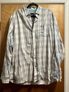 Tommy Bahama Mens Multi Color Stripe Long Sleeve Shirt XL 100 % Cotton - Picture 1 of 3