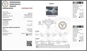 100%Natural Loose Diamond 4.2 mm Round Brilliant Cut I/SI1 IGI Certified 0.30 Ct - Picture 1 of 5