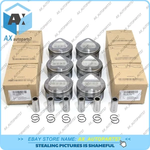 6X Pistón y anillos originales STD para Audi A8 A7 2,5 L FSI V6 CLX CVB CPA 06E107065DQ - Imagen 1 de 6