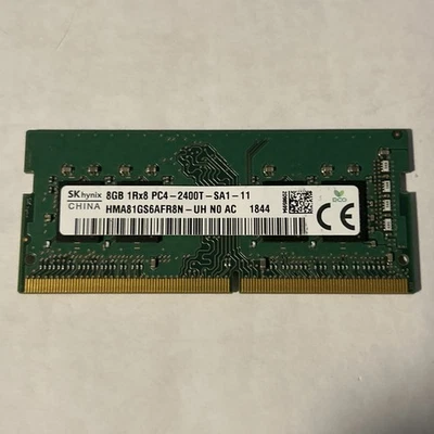 Hynix 8GB DDR4 2400 MHz PC4-19200 1Rx8 SODIMM Laptop Memory RAM HMA81GS6AFR8N-UH - Image 1 of 2