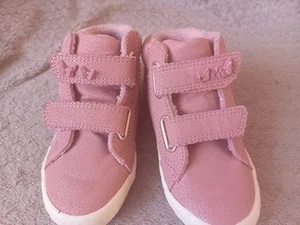 Next Girls Pink Warm Lined Ankle High top Boots winter - size 9 - Picture 1 of 3