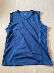 Nike Fit Dry sportliches Tanktop ~ blau ~ Jugend Large 12-14 ~ EUC ~ KOSTENLOSER VERSAND - Bild 1 von 6