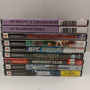 PS2 Game Lot Of 9 Tested Most CIB Spy Hunter 2 Monster Jam UFC Medal Of Honor  - Picture 1 of 8