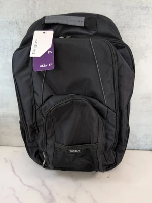 Targus 17 Pulgadas Ranura Negro Laptop Mochila Bolso 27L NUEVO Foto 1 de 4