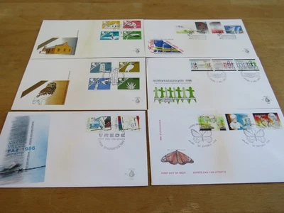 Aruba 6 different FDC´s first day covers 1986 complete set + Free shipment - Image 1 of 4