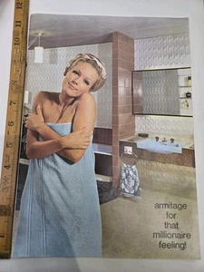 Vintage Armitage Bathroom Catalogue Brochure 1970s Bath Sinks Basin Retro Decor - Picture 1 of 11