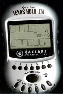 ★ EXCALIBUR TEXAS HOLD EM CAESARS ATLANTIC CITY GAME - Picture 1 of 1