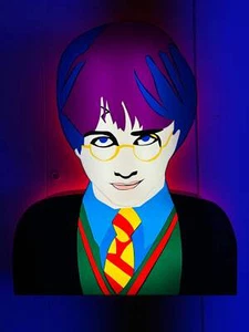 Harry Potter Rahmen Lodola Unikat Neon Skulptur Plexiglas Pop Art 85x100 - Bild 1 von 1