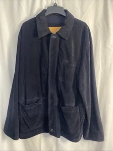 Vintage Timberland Weathergear Mens Suede Coat Size Large Black Pockets - Picture 1 of 12