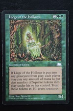 Magic The Gathering MTG LIEGE OF THE HOLLOWS Weatherlight MP Moderately Played