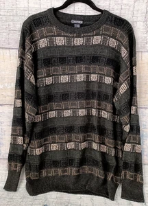 VTG 90s Jantzen Classics Acrylic Knit Geometric Sweater Men’s Size XXL  2XL - Picture 1 of 21
