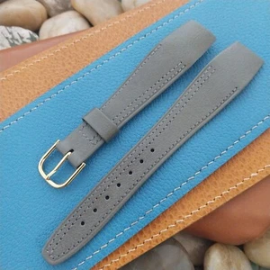 20mm Wire Lug Gray Hirsch Open End Strap Military Unused Vintage Watch Strap - Picture 1 of 5