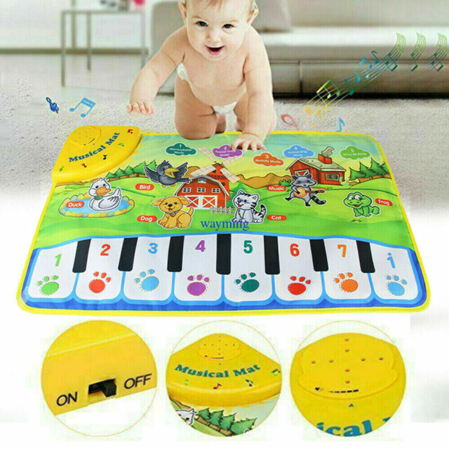 Tapete de Piano, teclado Musical Playmat música eletrônica Jogar