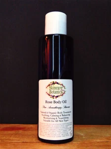 Rose Body Oil | Essential Oils & Jojoba | Organic & Natural | Skincare Botanics - Picture 1 of 1