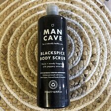 ManCave Blackspice Body Scrub 500ml - Naturally Exfoliates & Cleanses Skin