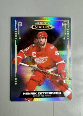 Henrik Zetterberg 2021-22 Upper Deck Stature Base #23 Detroit Red Wings - Image 1 of 2