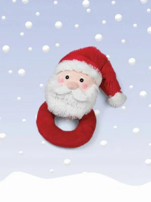 Lote de 2 - Bearington Baby Collection Sonajeros de Navidad de 5,5" (Santa y Reno) Foto 1 de 2