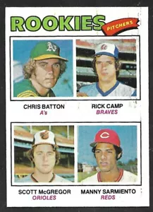 1977 TOPPS #475 ROOKIE P Batton / Camp / McGregor / Sarmiento EX-NEUWERTIG A - Bild 1 von 2