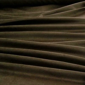 Super Luxury STRETCHY Faux Suedette Fabric Material - BROWN - Picture 1 of 1