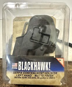 Blackhawk 410504BK-L Serpa CQC Concealment Holster Beretta 92 96 M9 LEFT HAND