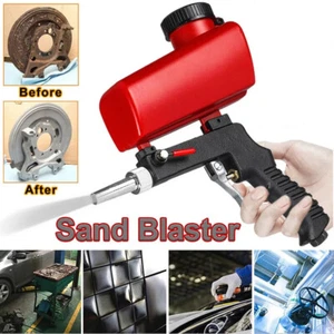 NEW Portable Handheld Air Compressor Speed Sand Gun Blaster Sand Blasting 1/4 in - Picture 1 of 14