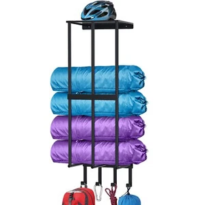 Camping Chair Wall Storage For Garage Metal Camping Chair Storage Rack Wall Hold - Picture 1 of 7