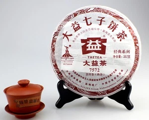 2010 año Yunnan Menghai Dayi 7572 té maduro Pu-erh/Puer 357 g - Imagen 1 de 2