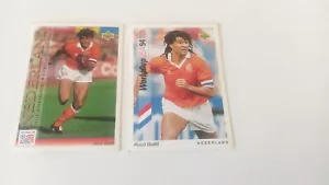 Ruud GULLIT Nederland World Cup Usa 94 Upper Deck 2 Cards - Imagen 1 de 3